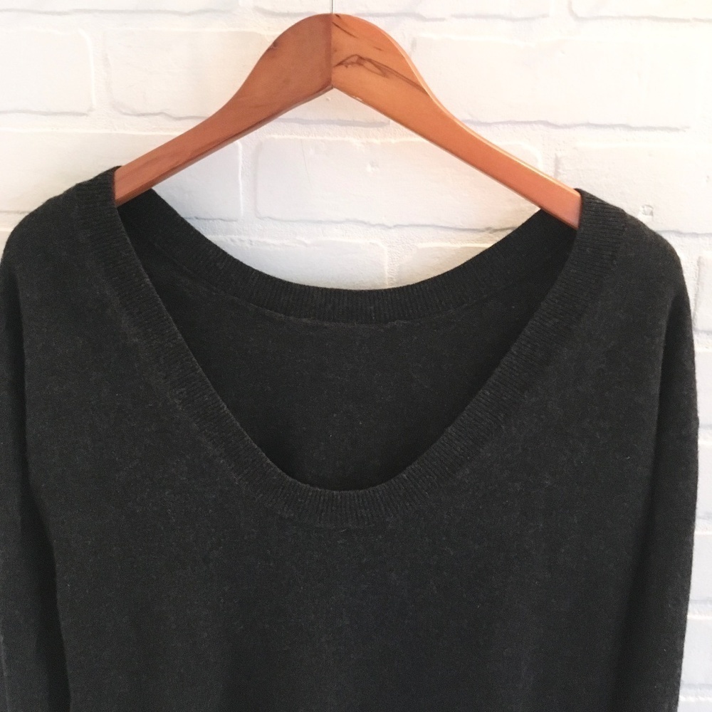 Aritzia Babaton Knit sweater dress Wool Cashmere Minimalist Charcoal Gray XS - Picture 3 of 11